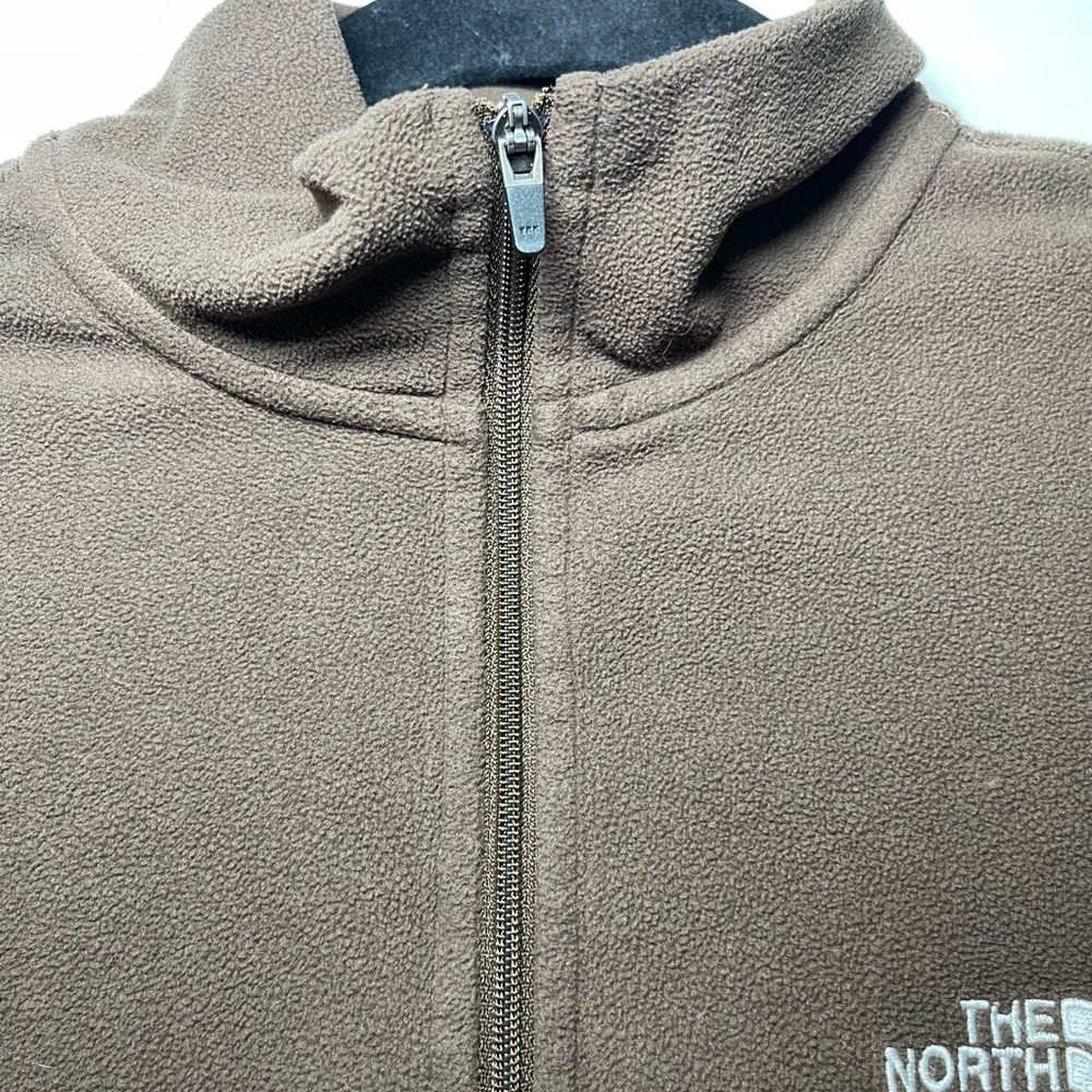 The North Face Women’s Brown TKA 100 Glacier 1/4 Zip Fleece Pullover Size Small - Picture 8 of 14